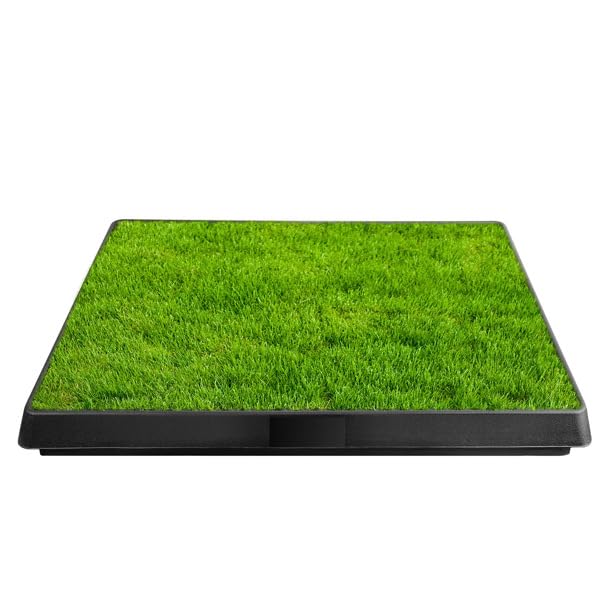 Indoor Dog Potty Training Pad with Removable Waste Tray, Artificial Turf, 25"×20" U30033