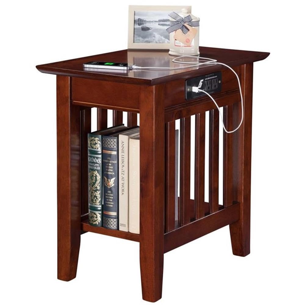 2 Piece Side Table Set in Walnut A6628