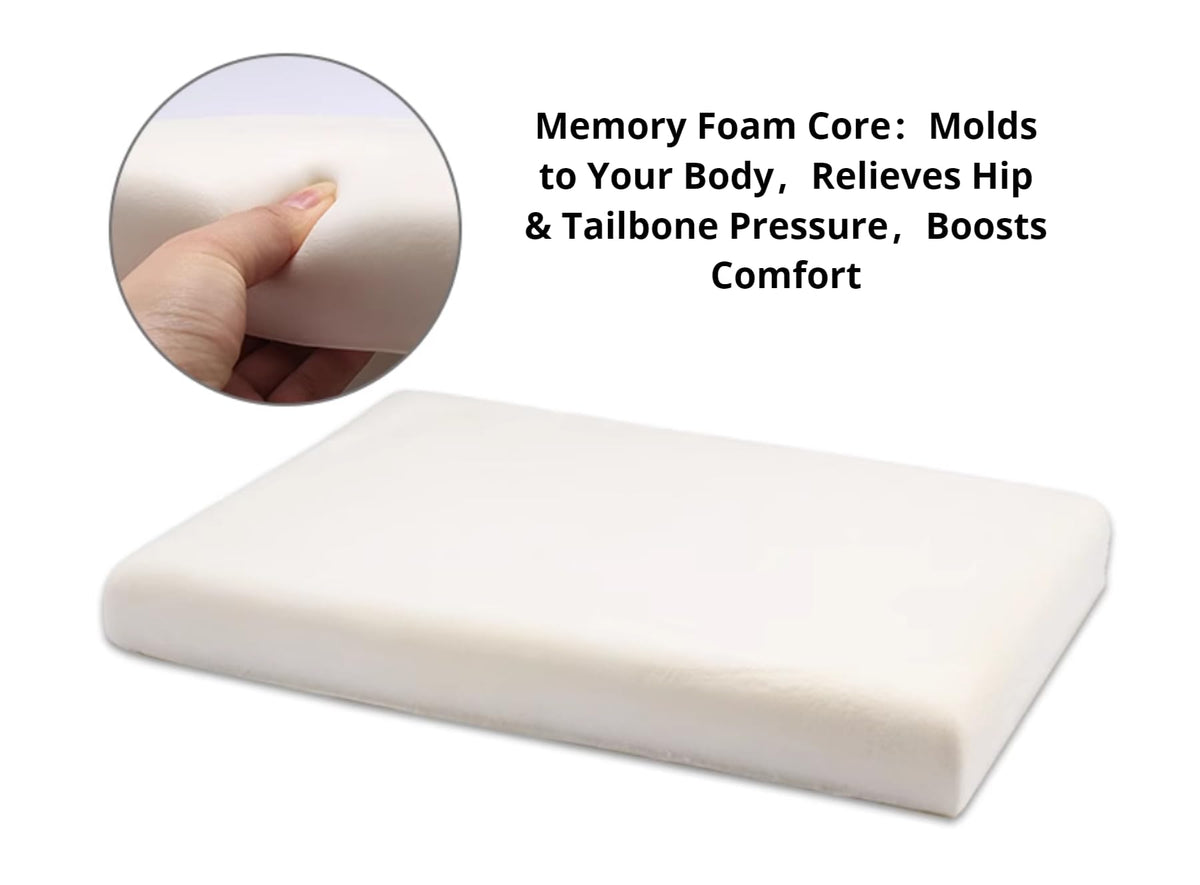 Memory Foam Chair Cushion with Strap Ties L8614