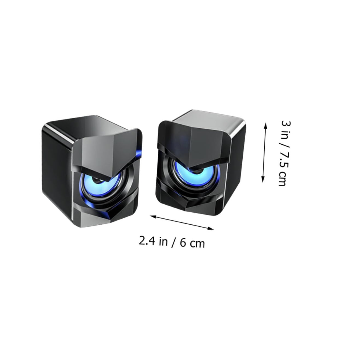 2 Pack USB Powered Mini Computer Speakers C26779