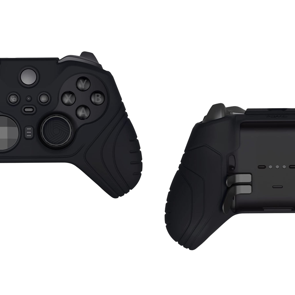 Anti Slip Silicone Case Cover for Xbox Elite Wireless Controller Series 2 with Thumb Grip Caps - Black Z11294