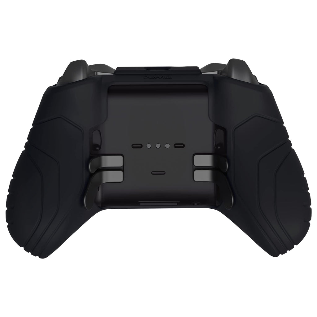 Anti Slip Silicone Case Cover for Xbox Elite Wireless Controller Series 2 with Thumb Grip Caps - Black Z11294