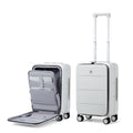 Smoke White 20 Inch Hard Shell Carry On Luggage R609