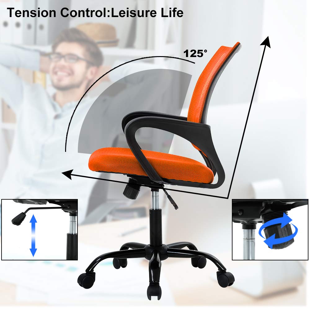 Ergonomic Mid Back Mesh Office Chair with Lumbar Support Y999476