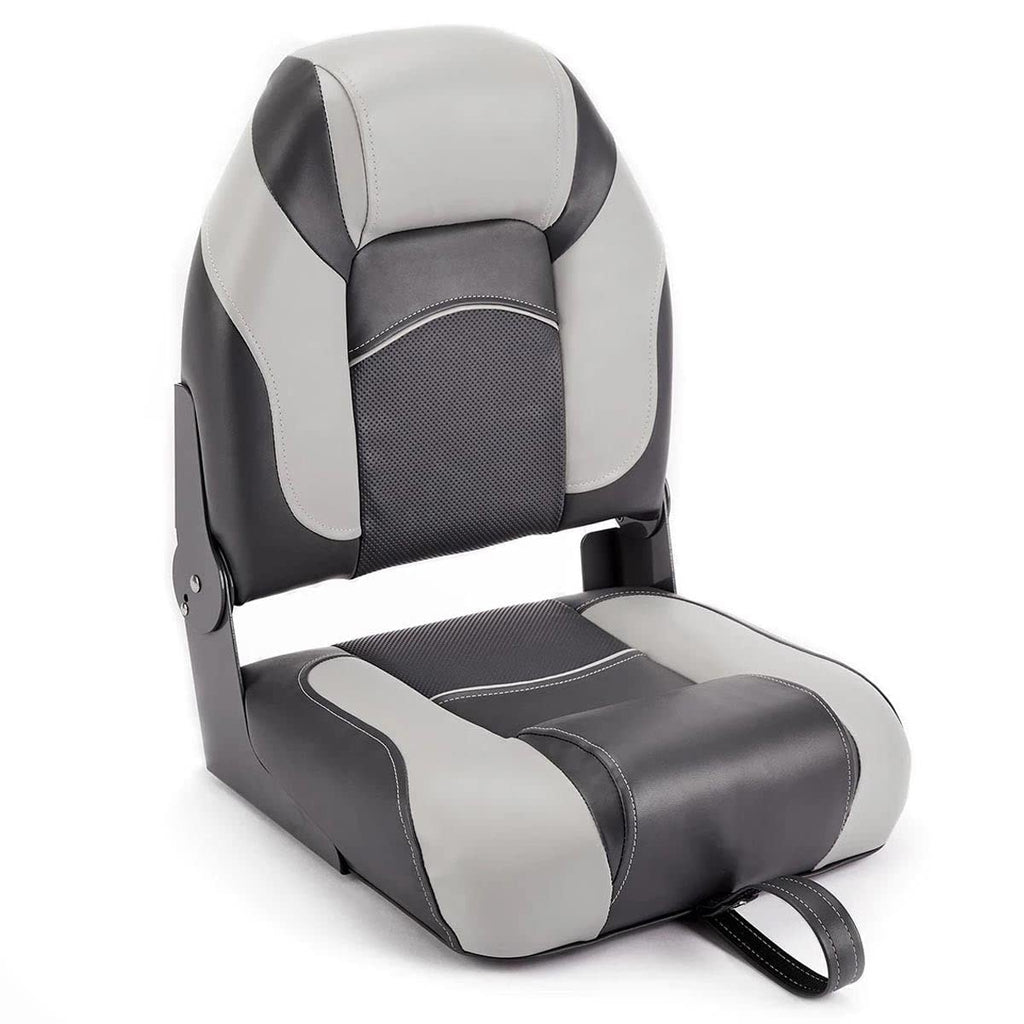 High Back Folding Boat Seats 2 Pack Charcoal Gray U823