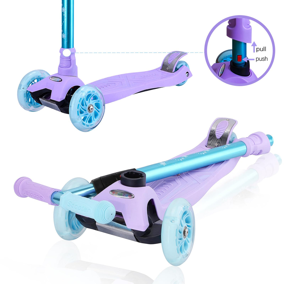 3 Wheel Scooter with Light Up Wheels L770