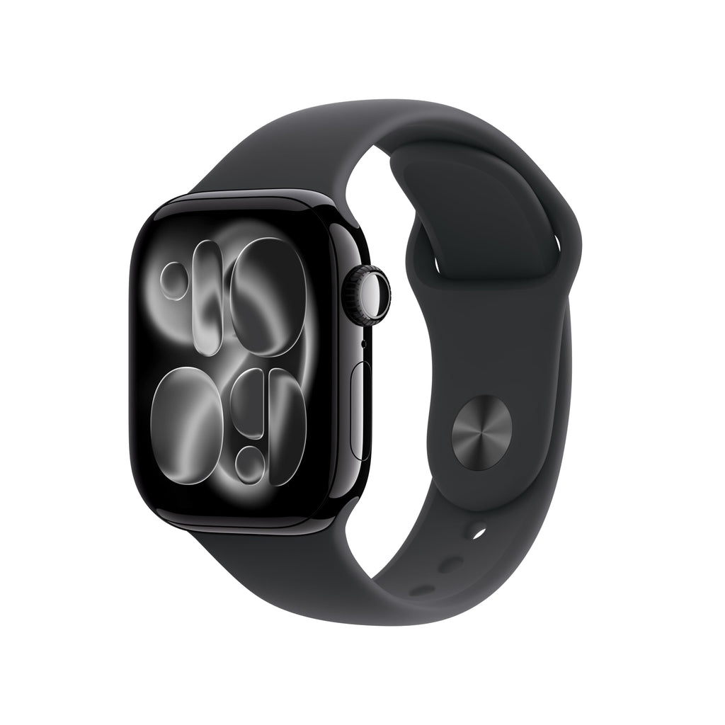 GPS 42mm Jet Black Aluminum Smartwatch with Black Sport Band M9471