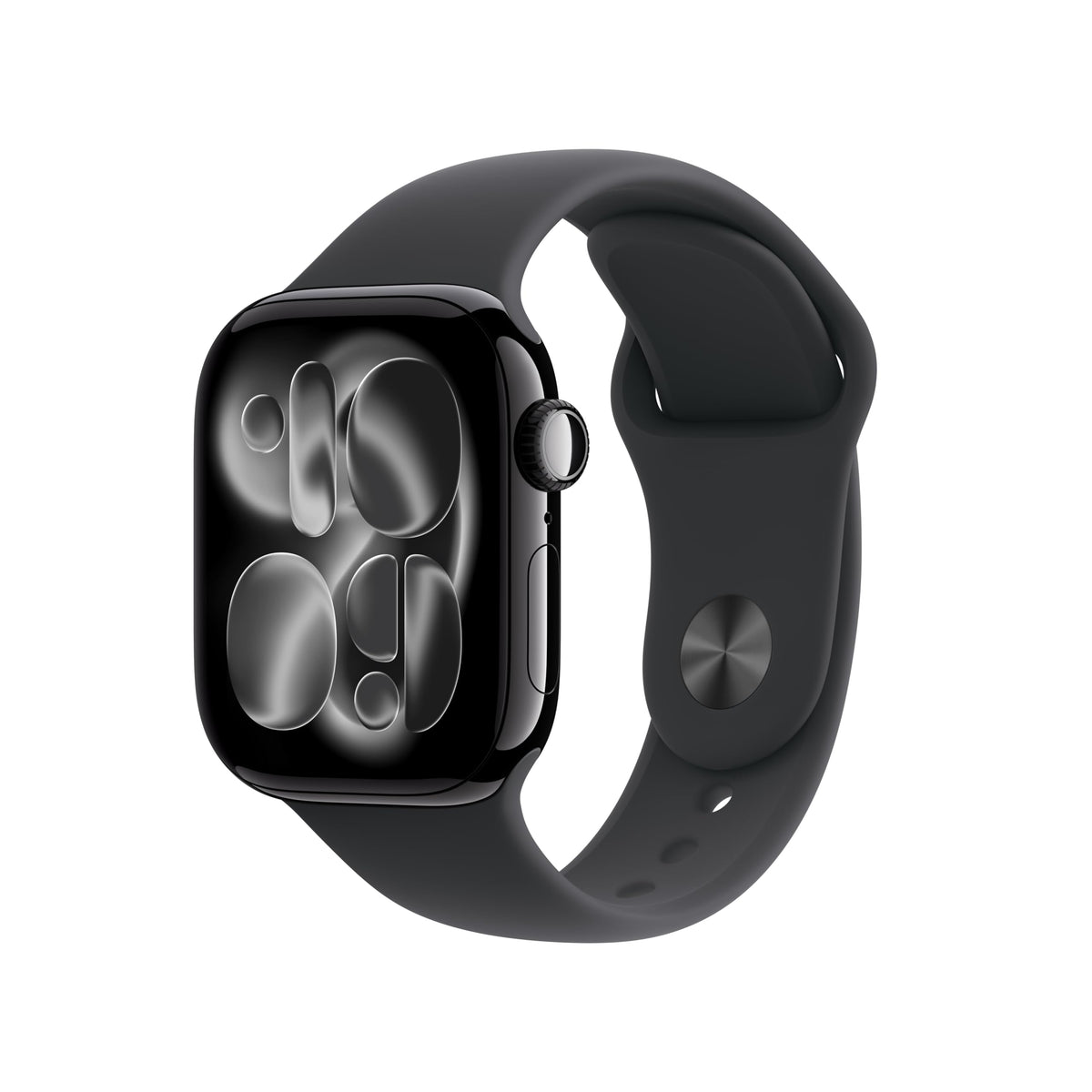 GPS 42mm Jet Black Aluminum Smartwatch with Black Sport Band M9471