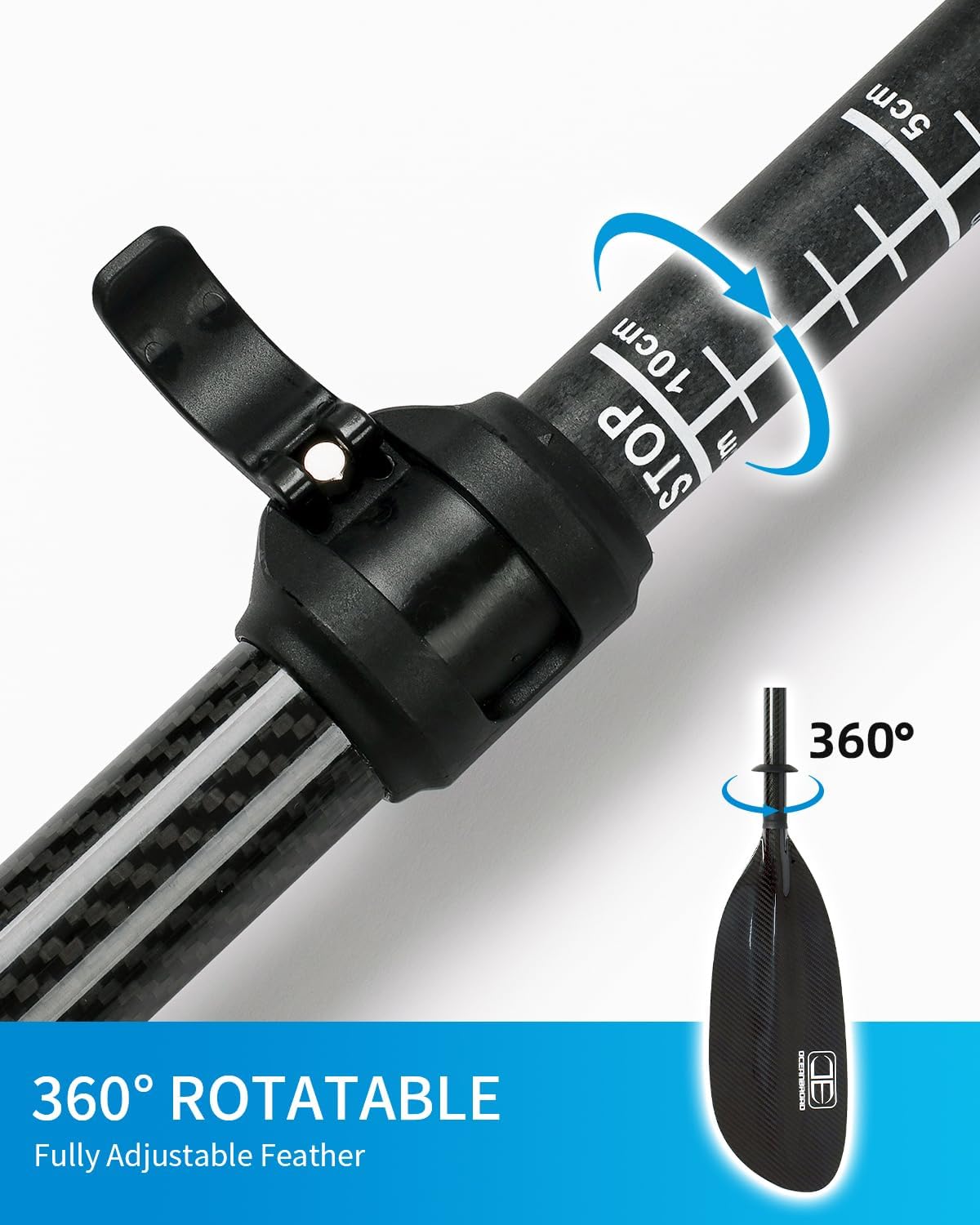 Full Carbon Fiber Adjustable Kayak Paddle A546