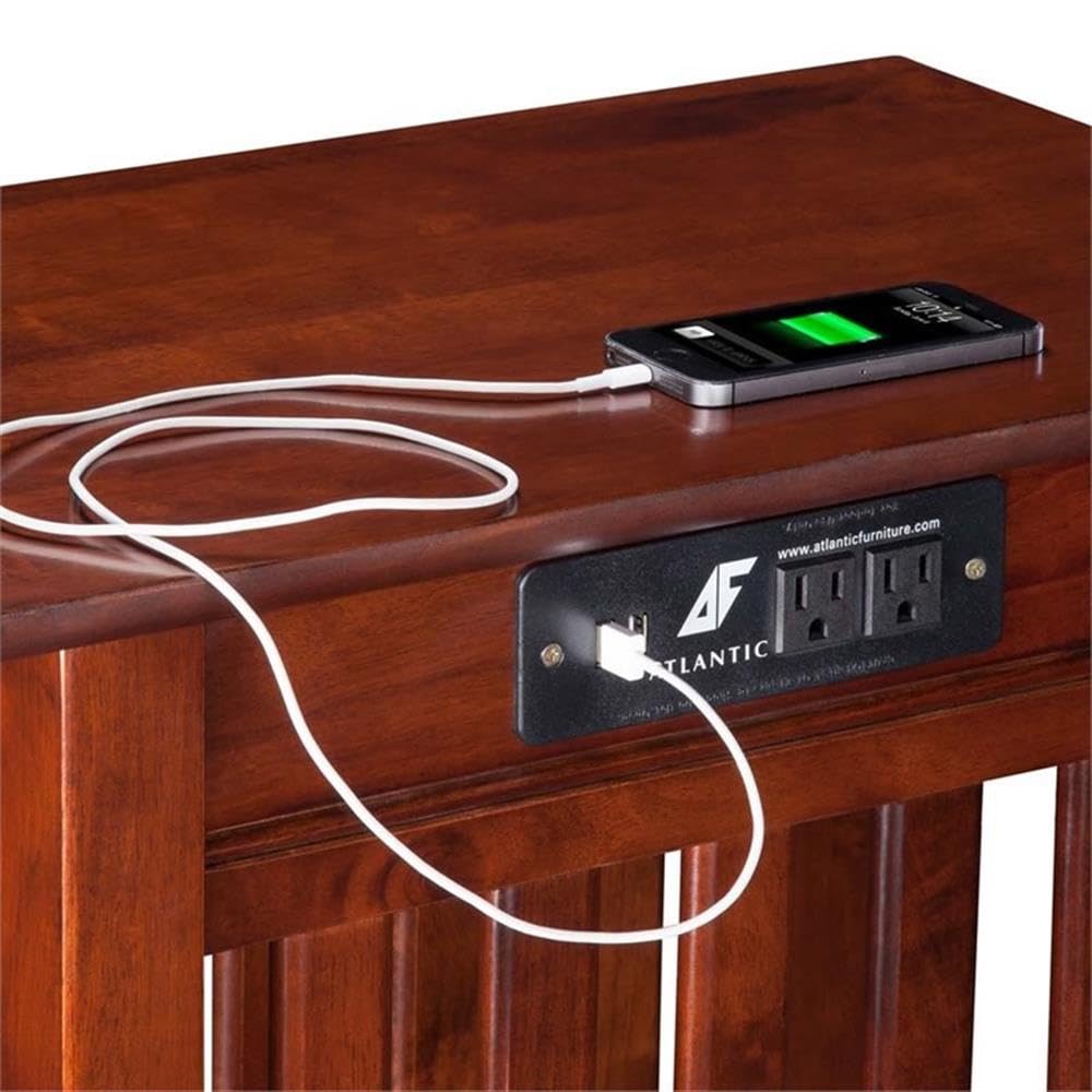 2 Piece Side Table Set in Walnut A6628