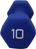 Blue Neoprene Coated Dumbbell V132