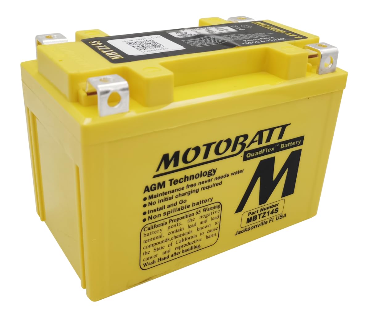 Sealed AGM Motorcycle Battery B38952