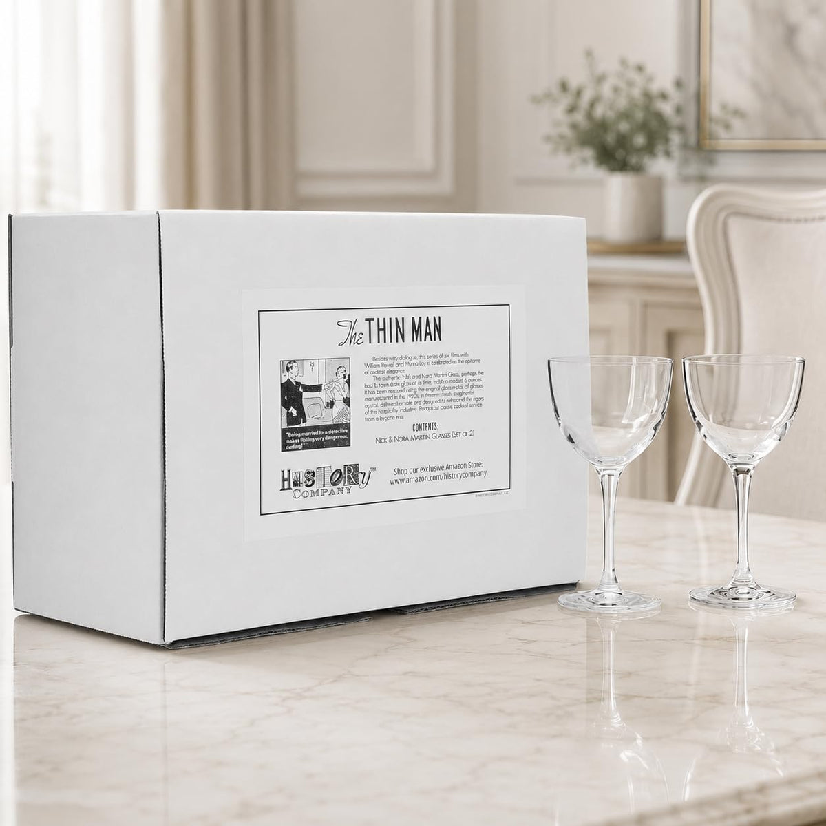 Crystal Coupette-Style Glass 2-Piece Set P9370