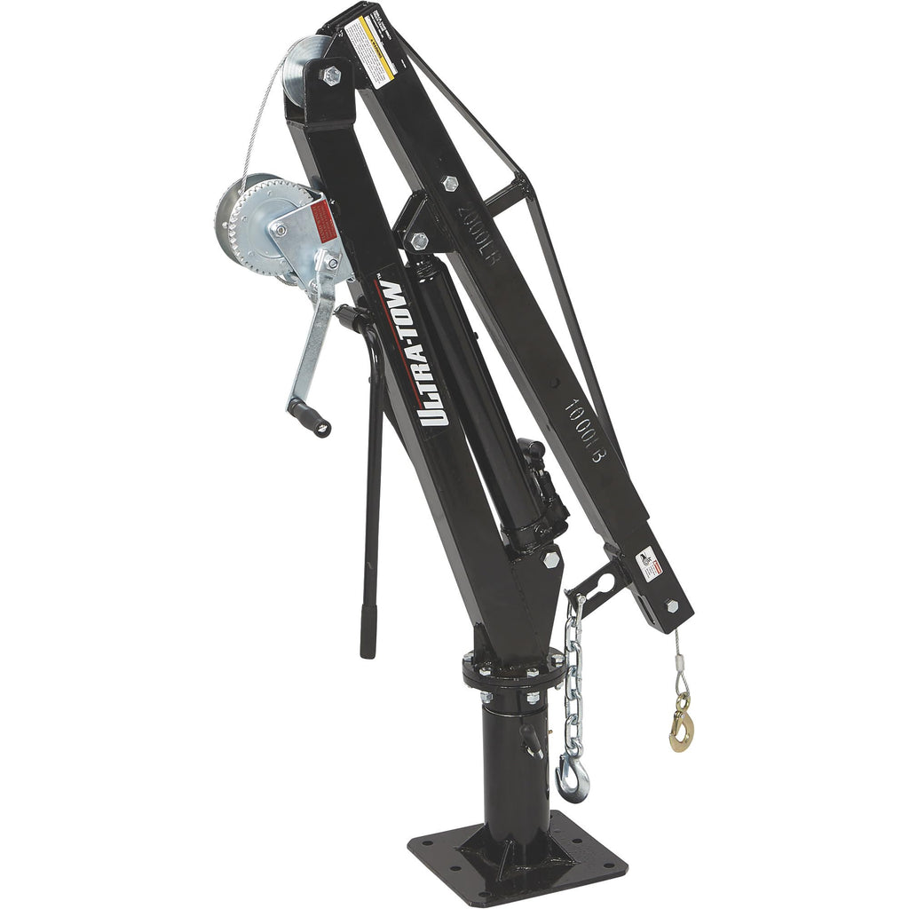 Hydraulic Pickup Truck Crane with Hand Winch 2000-Lb. Capacity J798