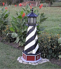 Solar-Powered LED Lighthouse with Base 56" Tall K69201