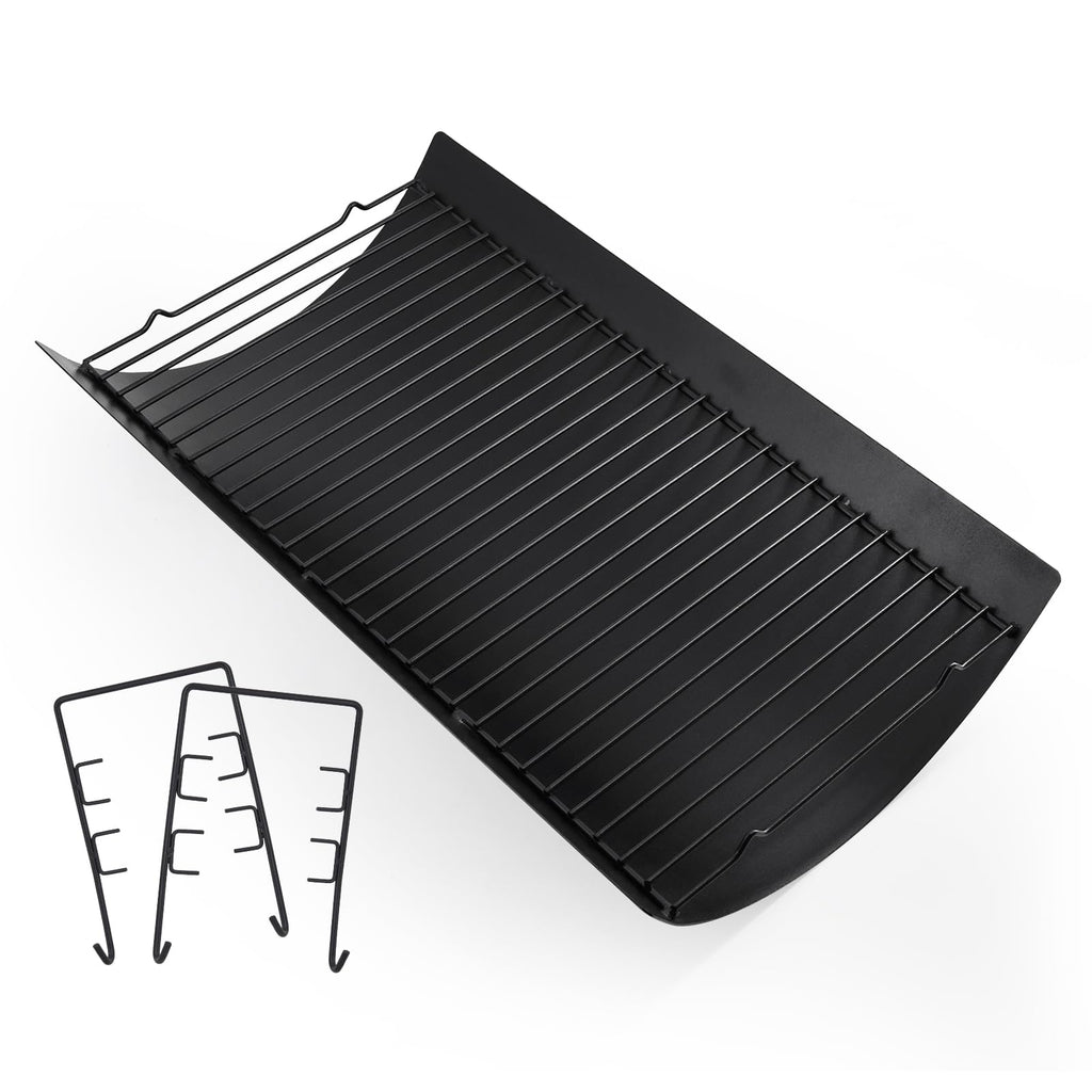 20 Inch Ash Pan Drip Pan for Charcoal Grill with 2pcs Fire Grate Hanger F15079
