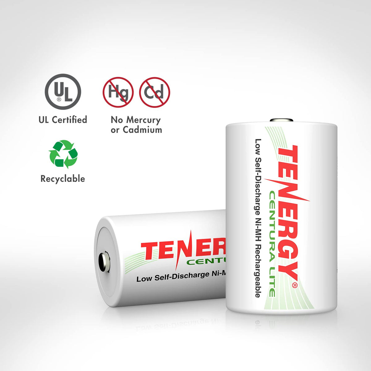 1.2V NiMH Rechargeable D Battery 8 Pack D164
