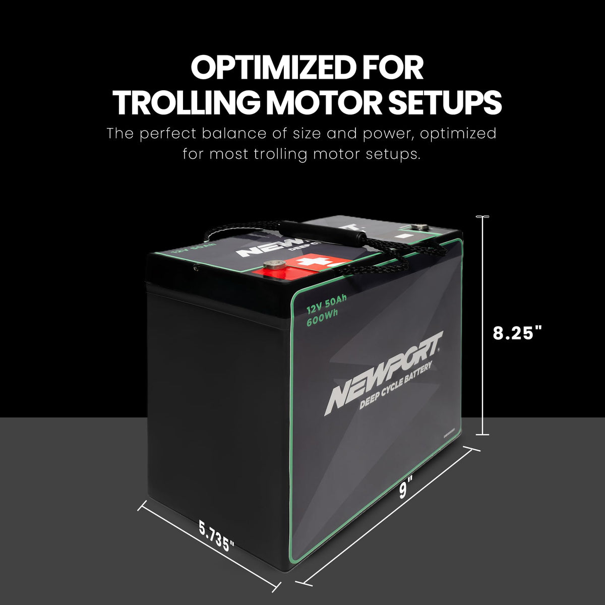12V50Ah Deep Cycle Sealed AGM Marine Battery H384