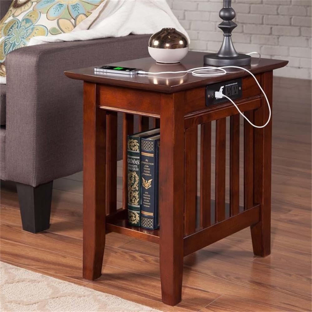 2 Piece Side Table Set in Walnut A6628
