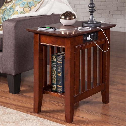 2 Piece Side Table Set in Walnut A6628