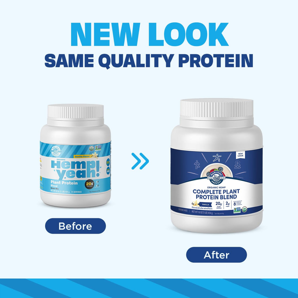 Organic Plant-Based Protein Powder Vanilla 16oz B81897