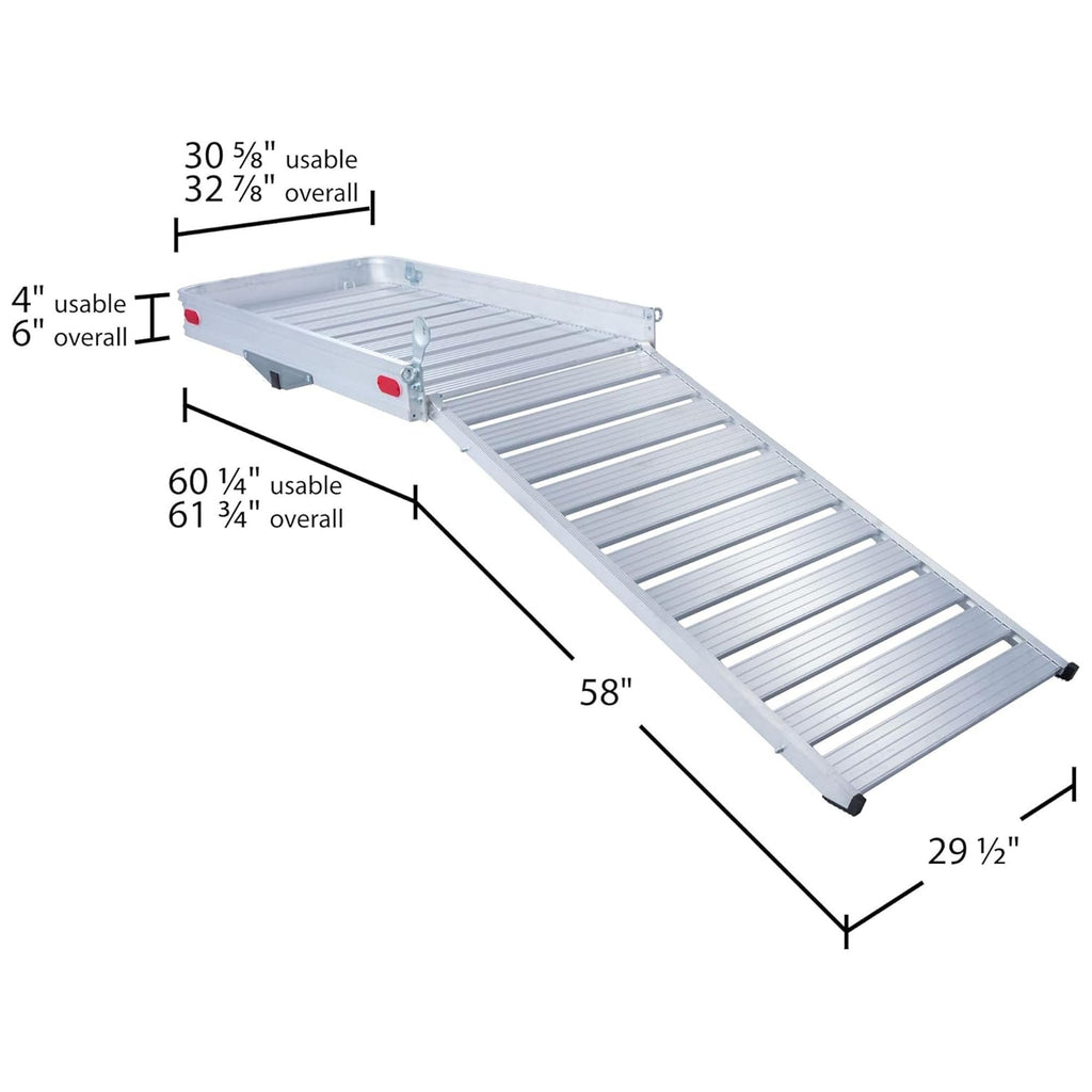 Hitch Cargo Carrier with Ramp Z2619