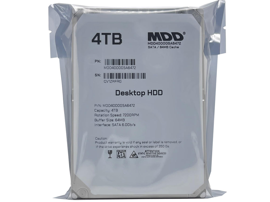 4TB 7200RPM 64MB Cache SATA 6.0Gb/s 3.5inch Internal Desktop Hard Drive H447