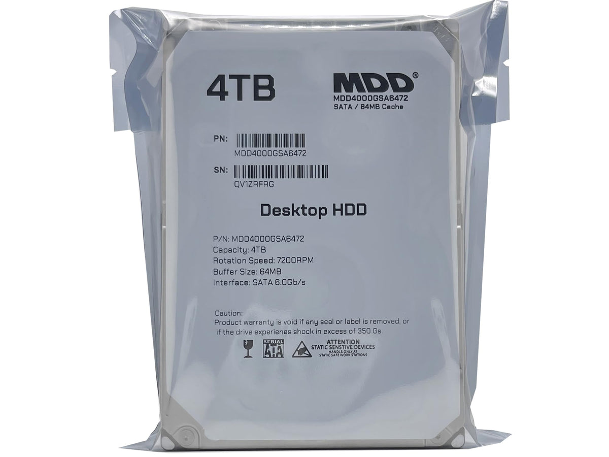 4TB 7200RPM 64MB Cache SATA 6.0Gb/s 3.5inch Internal Desktop Hard Drive H447