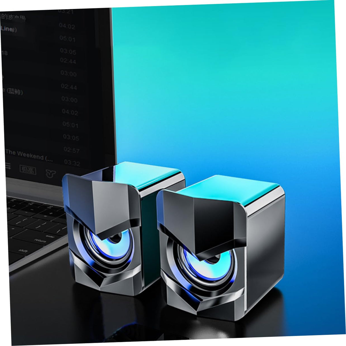 2 Pack USB Powered Mini Computer Speakers C26779