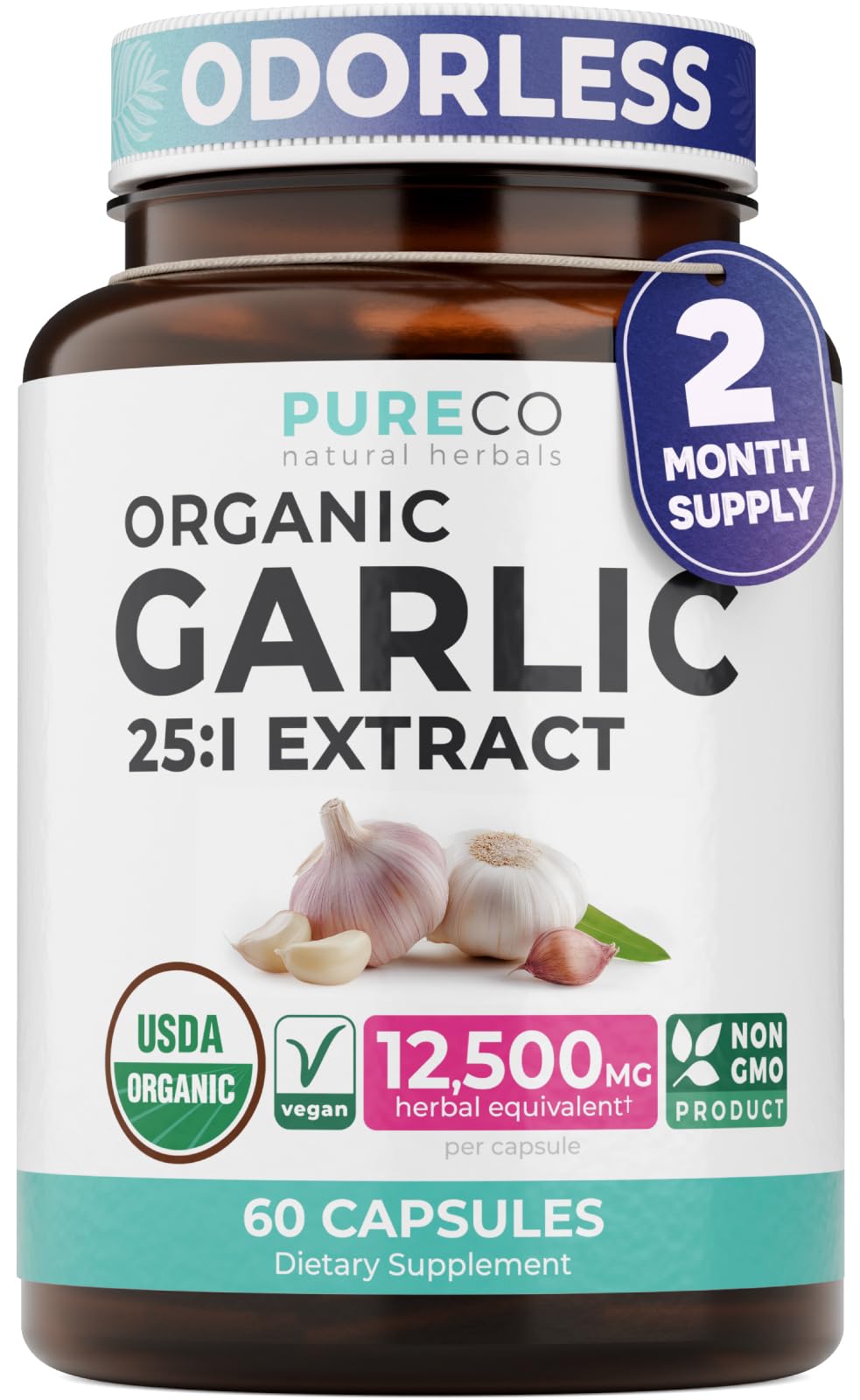 USDA Organic Odorless Garlic Capsules K945646