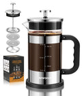 French Press Coffee Maker 21 oz Borosilicate Glass L910512