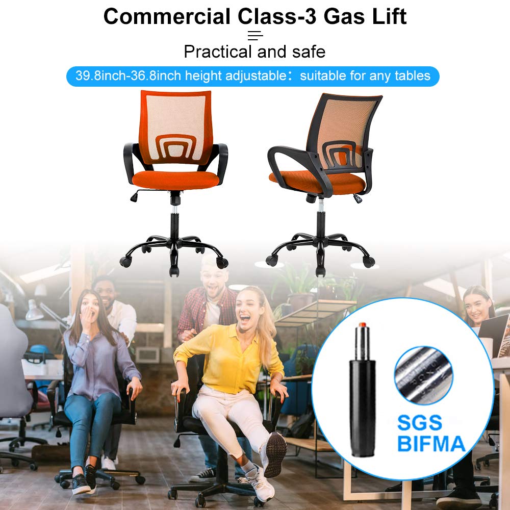 Ergonomic Mid Back Mesh Office Chair with Lumbar Support Y999476