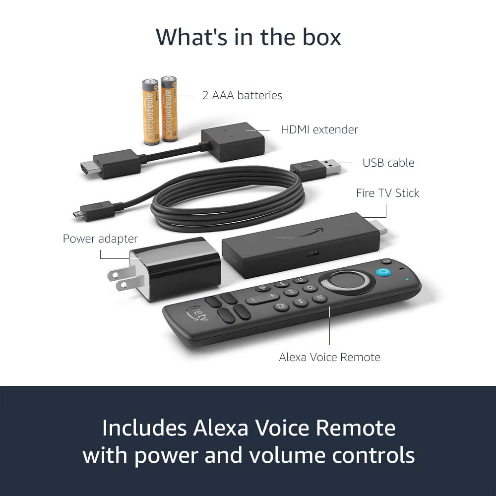 Like-New Fire TV Stick with Alexa Voice Remote T982