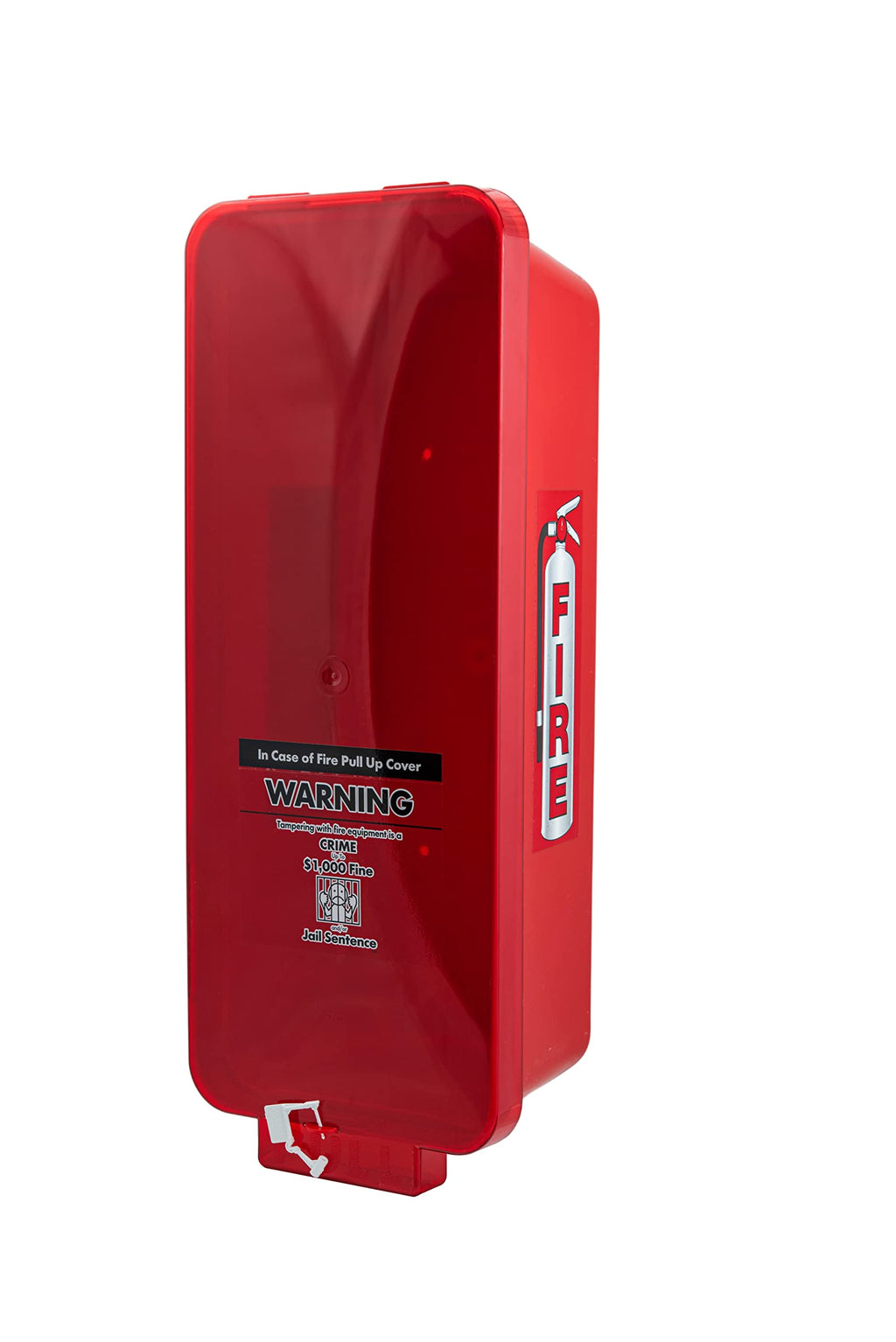 Red Surface-Mounted Fire Extinguisher Cabinet for 2 1/2 lb. or 5 lb. Fire Extinguishers X5185