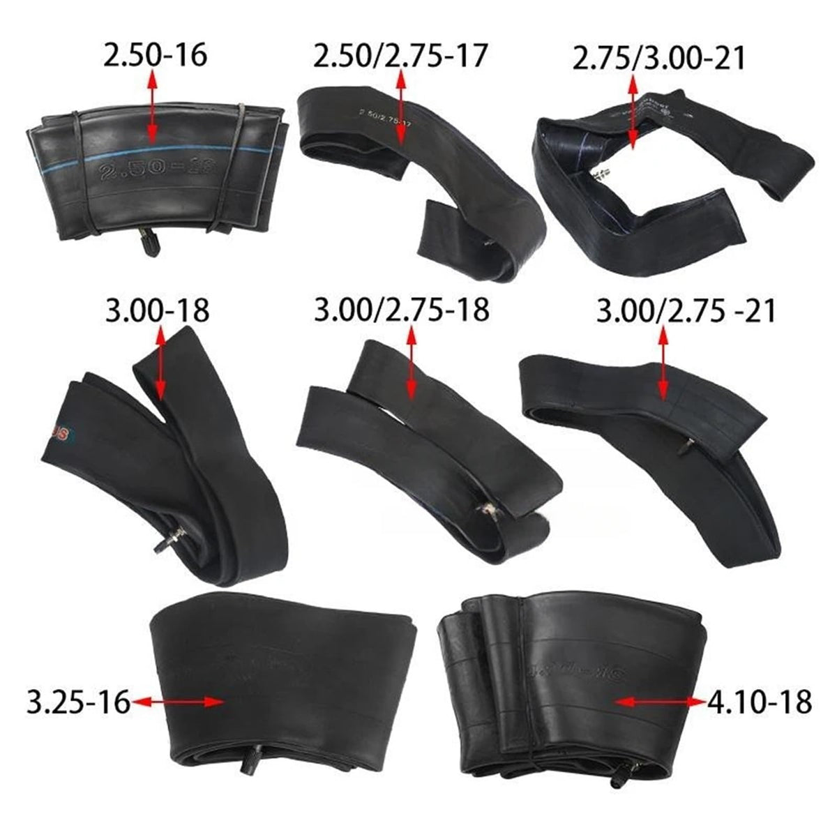Inner Tube For Off-Road Motorcycle 3.25-16/4.10-18/2.50-17 W527036