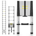 15.8FT Aluminum Telescoping Ladder 330LBS Capacity O181