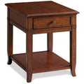 Square Wood End Table with 1 Drawer 1 Shelf A983030