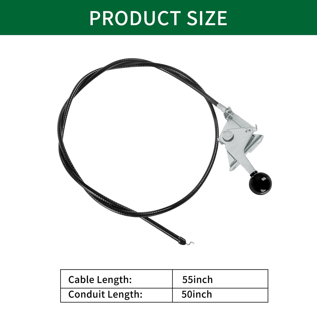 Throttle Control Cable 52-1/2" Cable Length & 50" Conduit Length N423