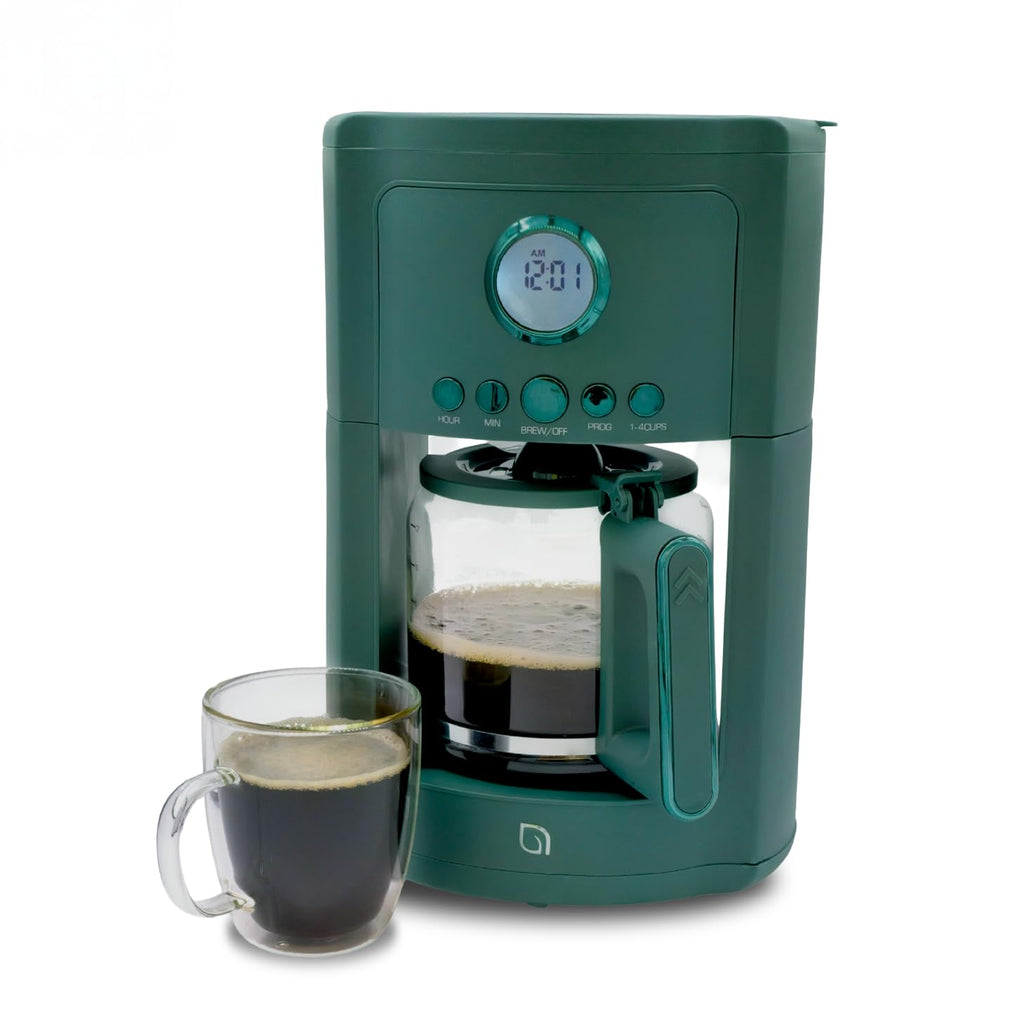 12-Cup Programmable Drip Coffee Maker with Glass Carafe S964433
