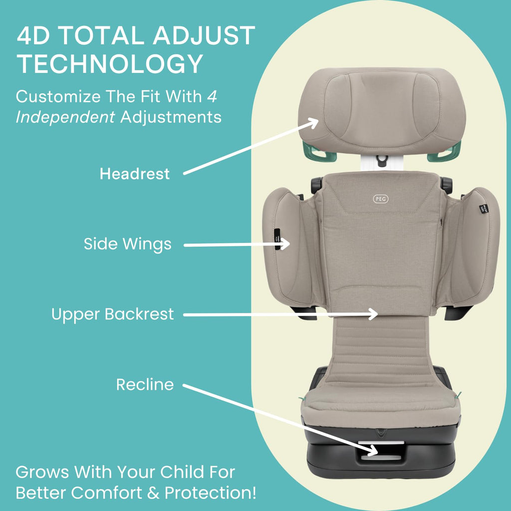 High Back Folding Booster P4682