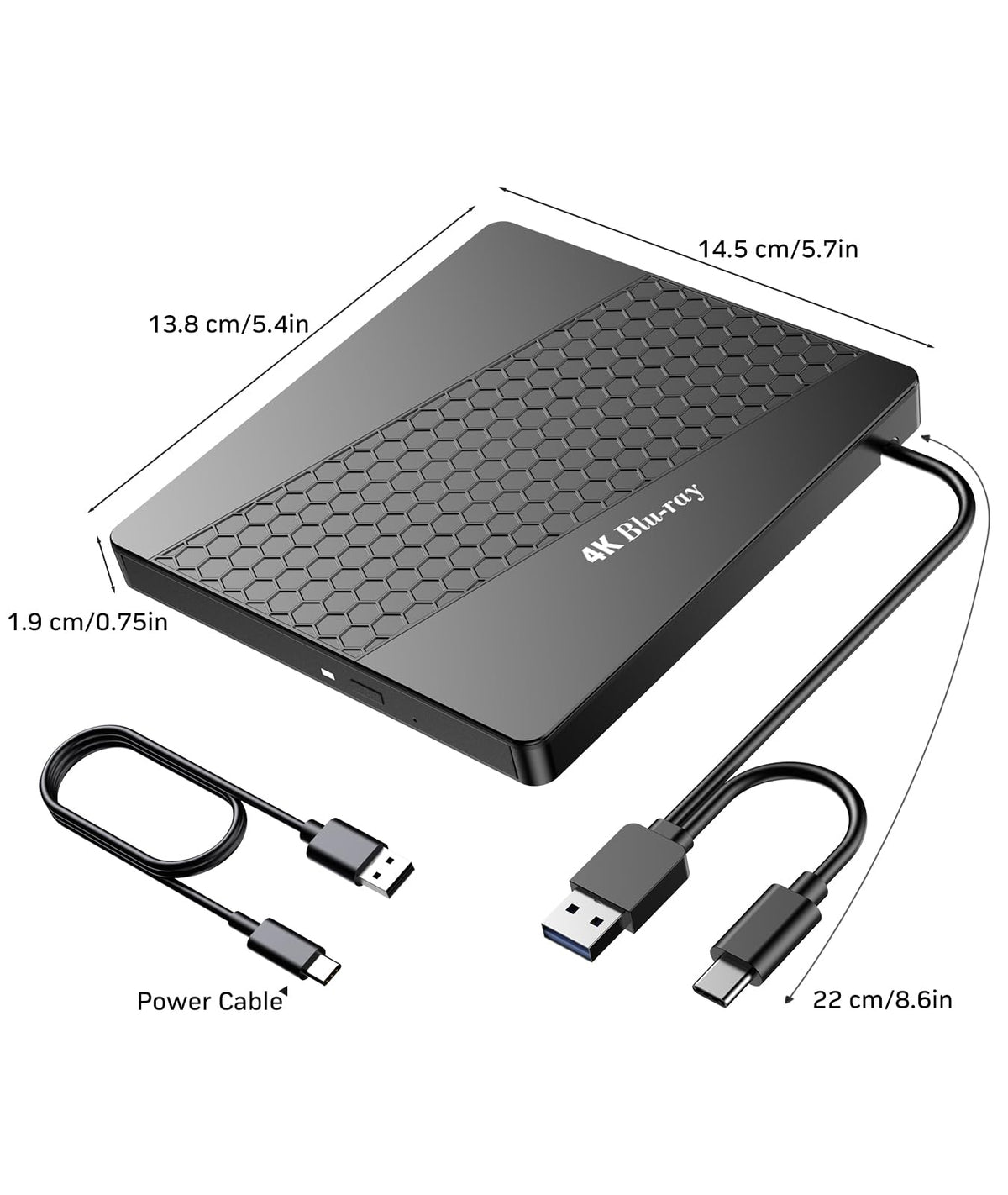4k Blu Ray Drive with Carry Case Z85925