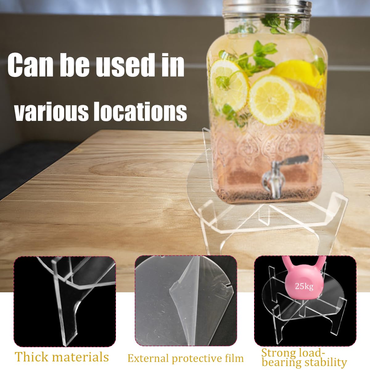 Acrylic Beverage Dispenser Stand V6908