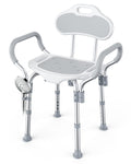 Adjustable Grey Shower Chair with Suction Feet U51674