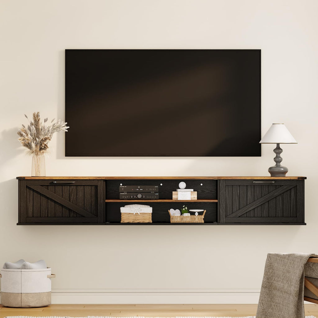 70" Black Floating TV Stand G502540