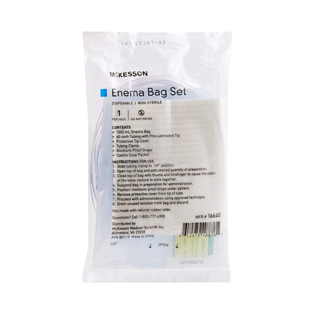 Non-Sterile Single Use Disposable Enema Bag Set 50 Count N1014