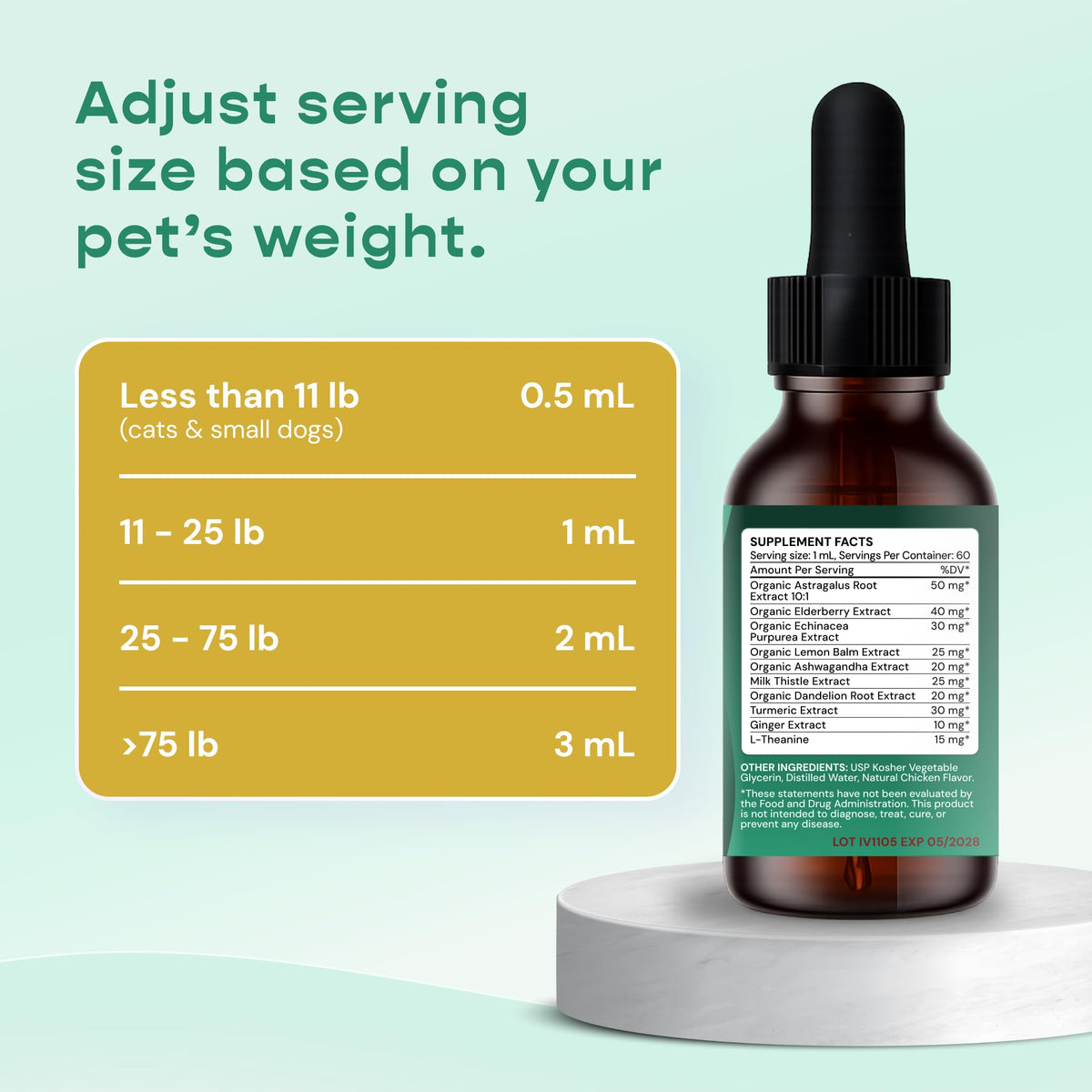 Liquid Immune Support for Dogs & Cats 2 fl oz Y520011
