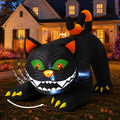 6 FT Halloween Inflatables Black Cat with Moving Head and Built-in LEDs K18818