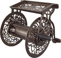 Cast Aluminum Wall Mount Hose Reel, Holds 125-Feet of 5/8-Inch Hose - Bronze N97883