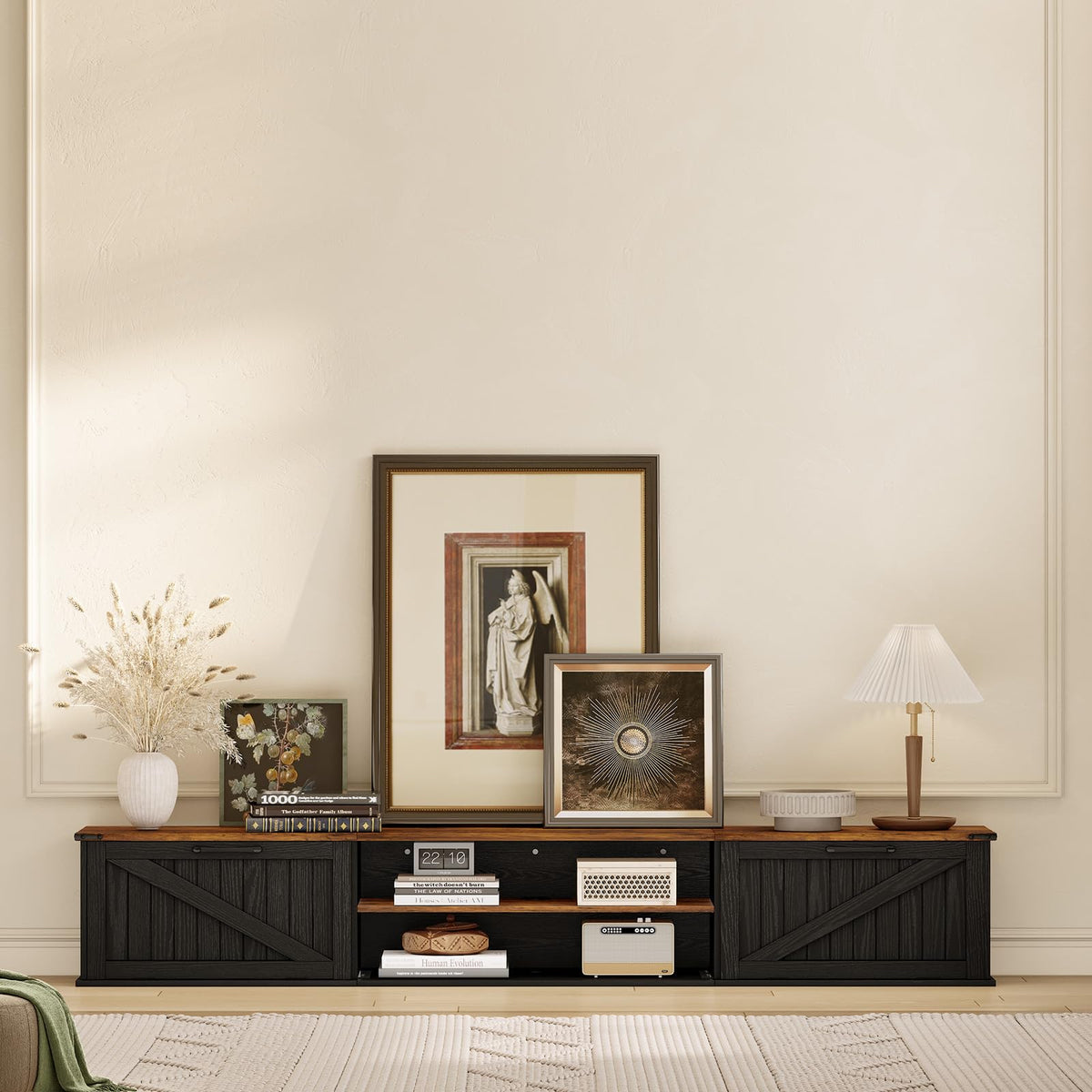 70" Black Floating TV Stand G502540