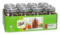 16 oz Regular Mouth Mason Jar with Lids and Bands (12 Units) M490